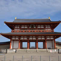 古都奈良と秋の日の青空