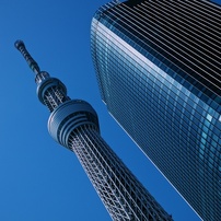 【散歩】スカイツリーとビルと空