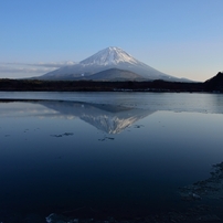 逆さ富士　精進湖にて