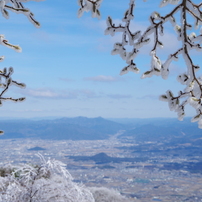 葛城山頂　～青と白の世界～