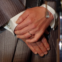 友人の結婚式にて