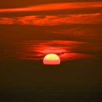 襟裳の夕日