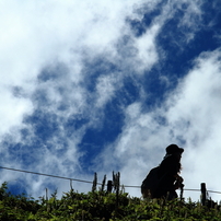 初秋の伊吹山－登山客（女性）