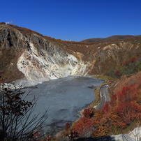 登別温泉地獄谷 秋⑧