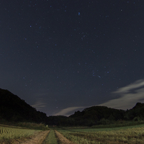 帰り道の星空