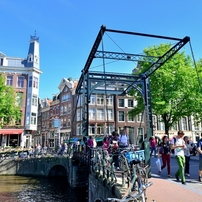 オランダ　アムステルダム　運河のある風景　その９