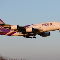 Thai A380-841 到着