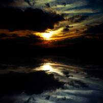 reflected sunset