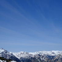 槍・穂高連峰、春景