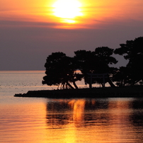 宍道湖の夕景　２月２４日