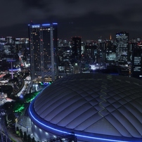 東京の夜を占拠する巨大ハマグリ(笑)