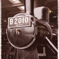 B20形蒸気機関車_セピア調加工