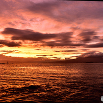 ３駿河湾夕焼け