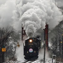 4月の雪を走る