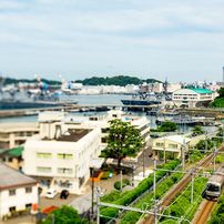 ミニチュアの鉄道風景