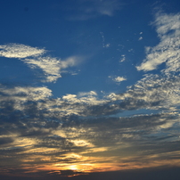 朝日　夕日