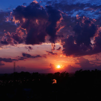 Sunset in Khabarovsk