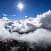 槍ヶ岳　穂先から