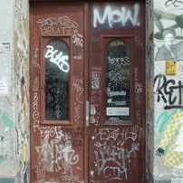 ベルリンの街　落書き