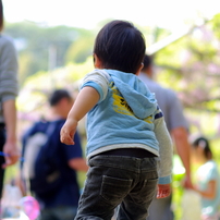 少し大きくなってきた背中