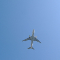 青空と飛行機