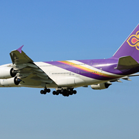 「すかい」 THAI A380-841 HS-TUA Landing