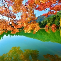 鏡面の秋景 ～南伊奈ヶ湖～