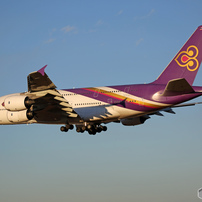 「良い天気」 THAI A380-841 HS-TUF 着陸 