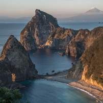 夕暮れの千貫門