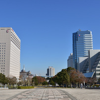 未来都市の広場