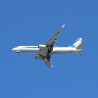 大阪空港へアプローチ中１