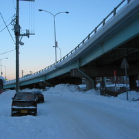 都市の光景　高架橋　１