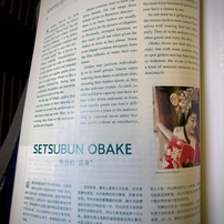 ANA In-flight magazine reading