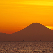 富士山夕焼け