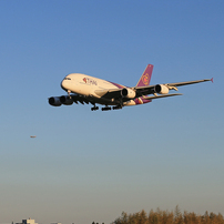 「群青」THAI A380-841 HS-TUB   Landing