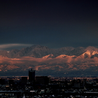 夕刻の立山連峰