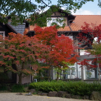 紅に染まる美術館