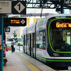 雨上がりの横川駅