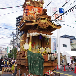 新富町二丁目の山車「鏡獅子」
