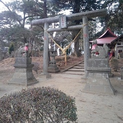 烏ヶ森公園の丘の鳥居（2月1日）
