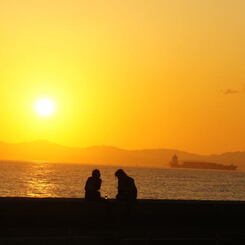 昨日の天気が嘘のよう