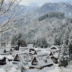 五箇山・相倉 冬景色