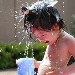 水遊び