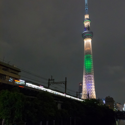 源森橋で東武鉄道と・・・