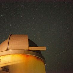 星空観測ﾀﾜｰの屋上で