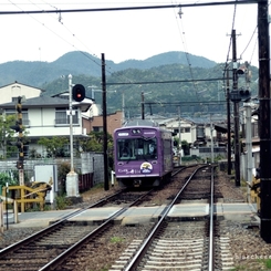 向こうは嵐山～
