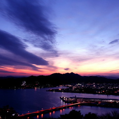 五台山の黄昏時