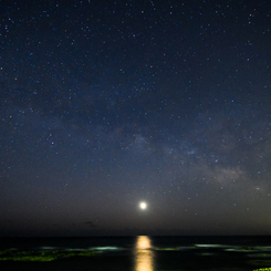 月夜の天の川