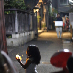 お祭りの帰り