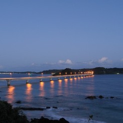 朝の角島大橋